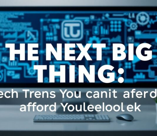 The Next Big Thing: Tech Trends You Can’t Afford to Ignore The Next Big Thing: Tech Trends You Can't Afford to Overlook